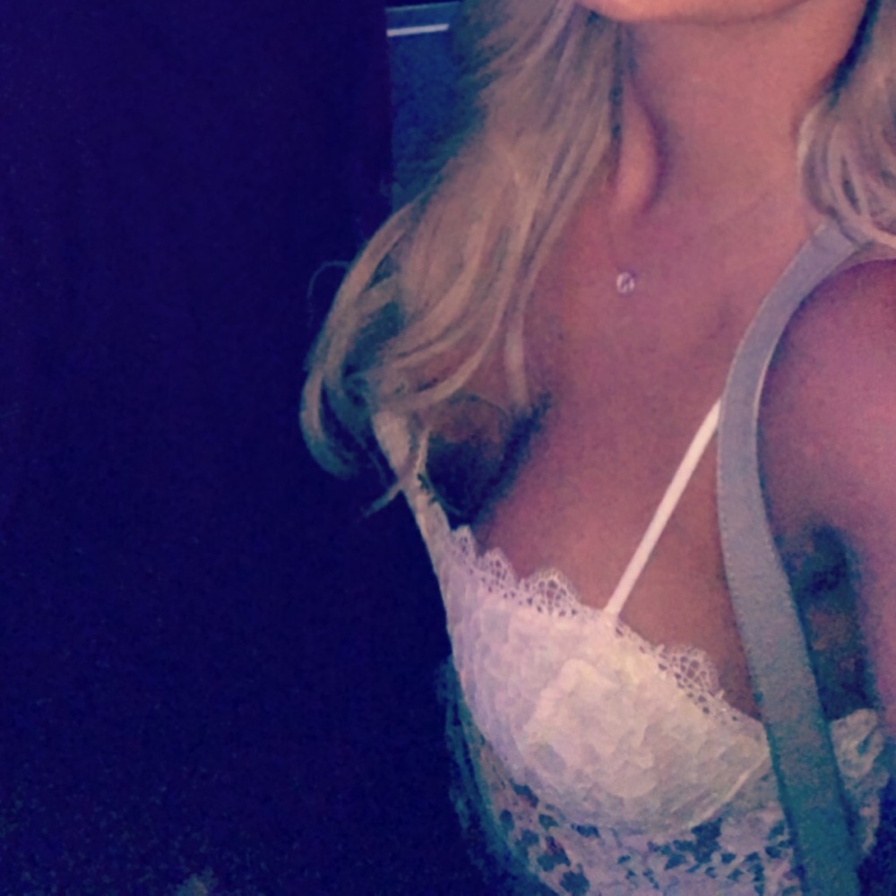 White lace body suit